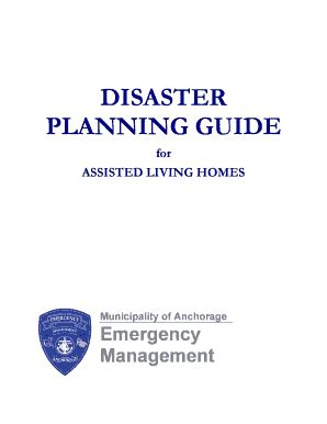 Fillable Online Dhss Alaska Alh Disaster Planning Guide Doc Dhss