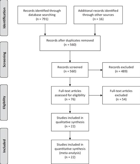 Flow Diagram Of The Literature Search Process Download Scientific Diagram