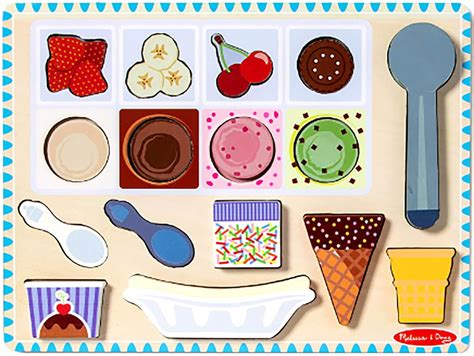 Wooden Magnetic Ice Cream Puzzle & Play Set – 4 Kids Only