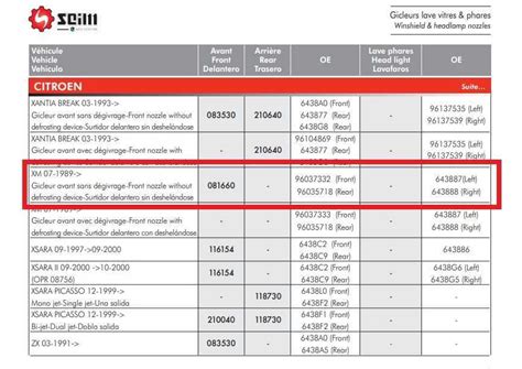 Citroen XM Windshield Washer Nozzle Buse De Lave Glace 96037332 Or