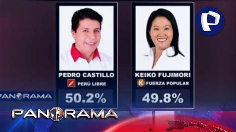 Conteo R Pido Al Pedro Castillo Y Keiko Fujimori