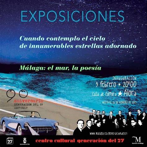 Publicidad Generación del 27 Exposición Málaga el mar la poesía