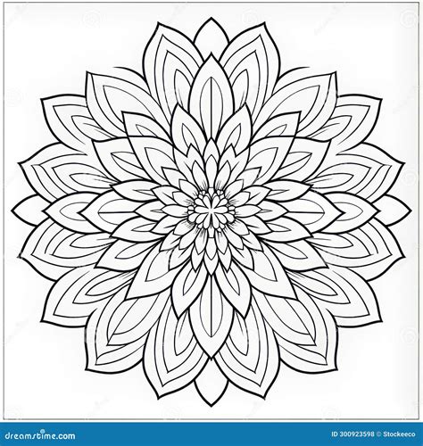 Mandala Flower Coloring Page Art Deco Sensibilities And Timeless