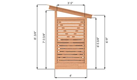 4x8 Firewood Shed Plan - Shedplans.org