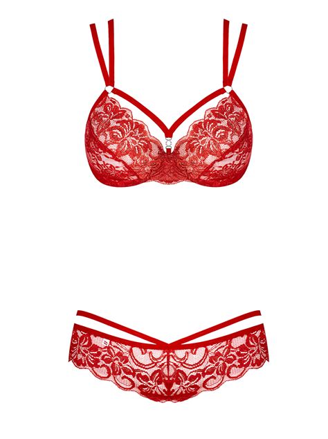 Completo Intimo Rosso Pizzo Atelier Yuwa Ciao Jp