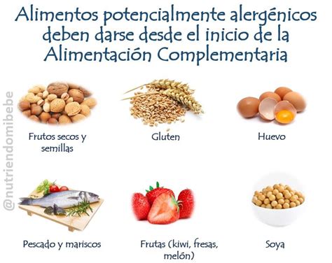 Nutriendo mi Bebé Alimentos potencialmente alergénicos