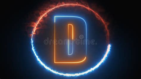 Letter D Neon Stock Illustrations 569 Letter D Neon Stock