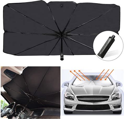 Sezlinver Car Windshield Sun Shade Umbrella For Most Vehicles