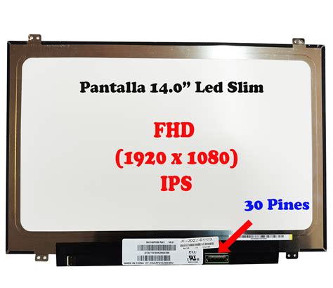 Pantalla 14 0 Led Slim FHD 1920x1080 Ips 30 Pines Serviclic