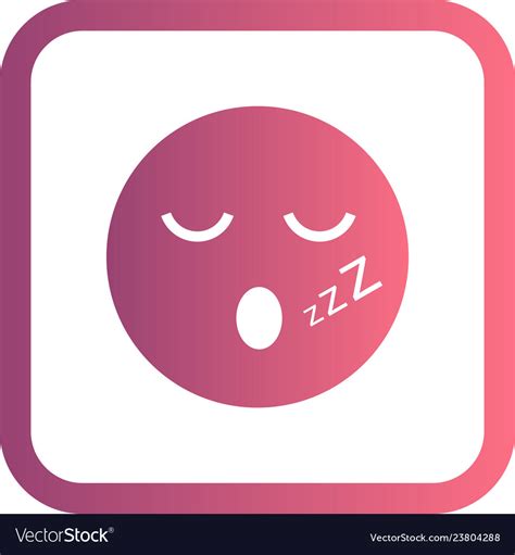 Sleep Emoji Icon Royalty Free Vector Image Vectorstock