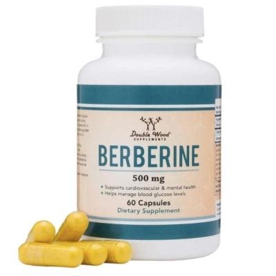 Берберин Double Wood Berberine 500 mg, 60 капсул : инструкция + цена в ...