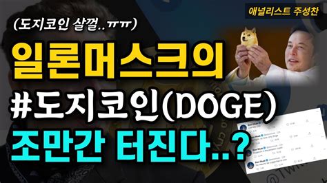 도지코인 단기반등 100원까지 충분히 보인다 일론머스크의 도지 사랑 끝나지 않았다 Youtube