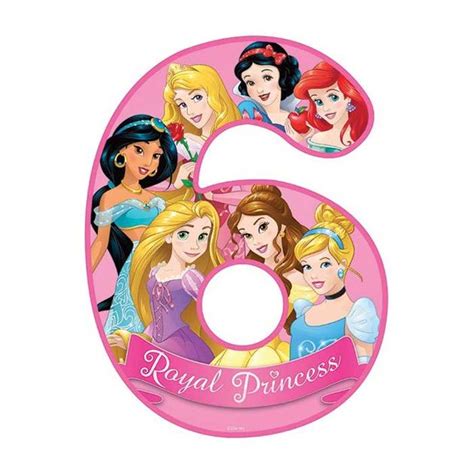 Disney Princess Number Edible Image