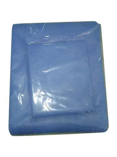 Blue Non Woven Disposable Bed Sheet For Hospital Size 225x160cms At