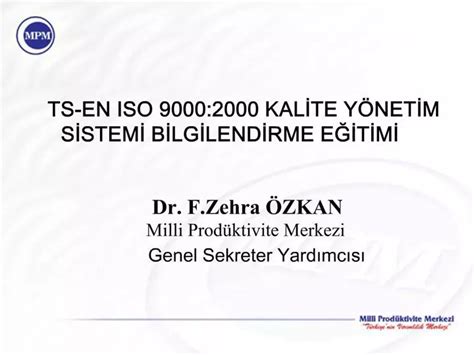 Ppt Ts En Iso Kalite Y Netim Sistemi Bilgilendirme Egitimi