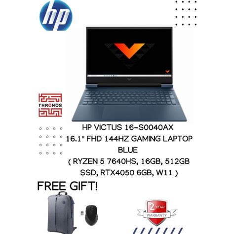 Hp Victus S Ax Fhd Hz Gaming Laptop Blue Shopee Malaysia