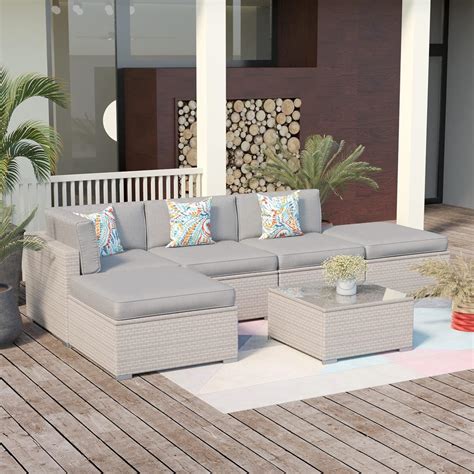 Amazon Sunbury Outdoor Piece Patio Furniture Set Pe Rattan