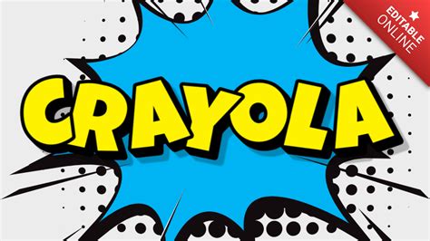 Crayola Bubble Text Effect Generator