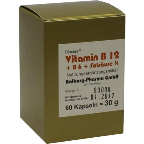 VITAMIN B12 B6 Folsäure Komplex N Kapseln 60 St Apotheke Disapo de