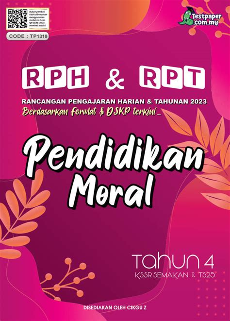 RPH DAN RPT 2023 PENDIDIKAN MORAL TAHUN 4 Cikgu Info