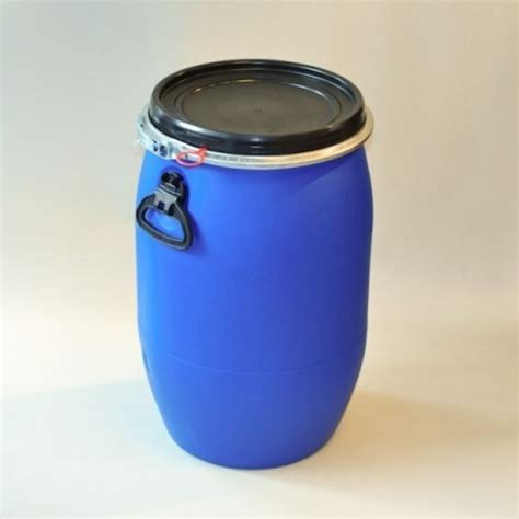 Blue Cylindrical L Hdpe Open Mouth Drum For Chemical Storage