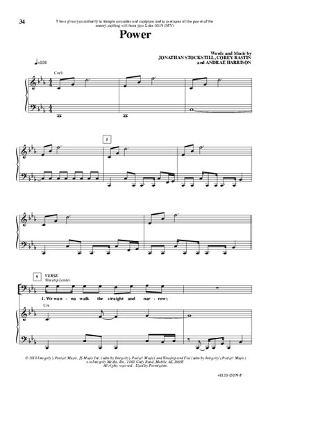 Power Sheet Music Pdf Deluge Praisecharts