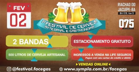 1º Festival de Cerveja Artesanal e Gastronomia em Riachão do Jacuípe