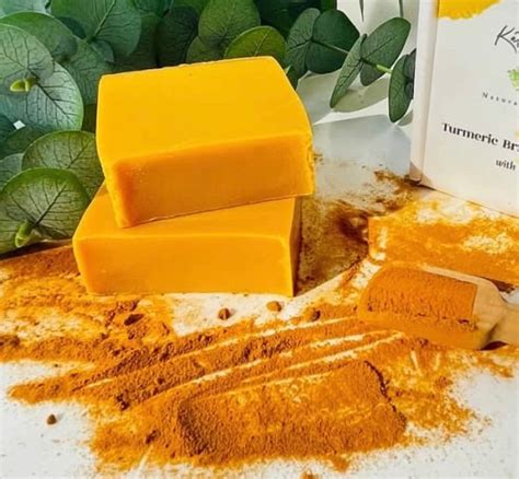 Turmeric Soap Gentle Bar For Face And Body All Natural Body Cleanser With Refreshing Scent