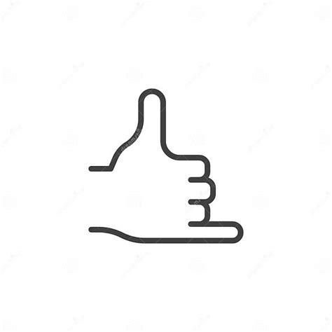 hand call gesture  icon stock vector illustration  human