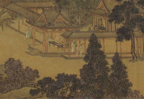 China Song Dynasty Painting 汉宫秋图 Chinese landscape painting