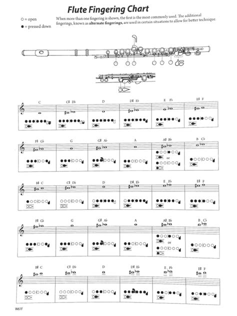 Flute Fingering Chart | PDF