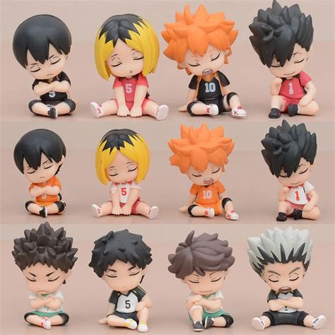 Dormir Haikyuu Mini Figura Hinata Shoyo Tobio Kageyama Anime Modelo