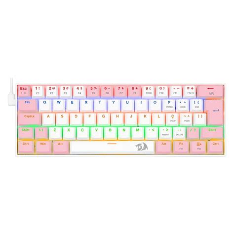 Teclado Gamer Redragon Lakshmi Rainbow KaBuM