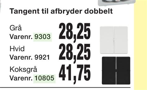 Tangent Til Afbryder Dobbelt Tilbud Hos Harald Nyborg