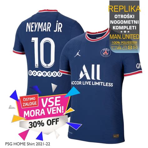 Nogometni Dres PSG Neymar Jr LUEN SI Spletna Trgovina