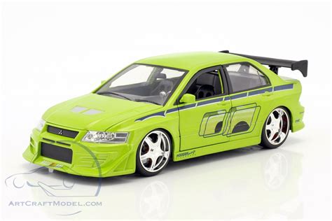 Brians Mitsubishi Lancer Evolution Vii 2 Fast 2 Furious 2003 Jada Toys 99788 Ean 801310997888