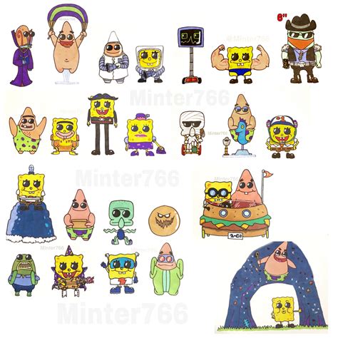 All My Spongebob Funko Pop Concepts So Far Which Character Or Series Would You Like To See A