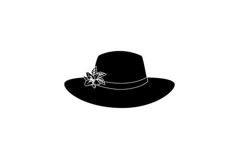 Spring Hat Flower 7 Solid Icon Graphic By Raysaozora · Creative Fabrica