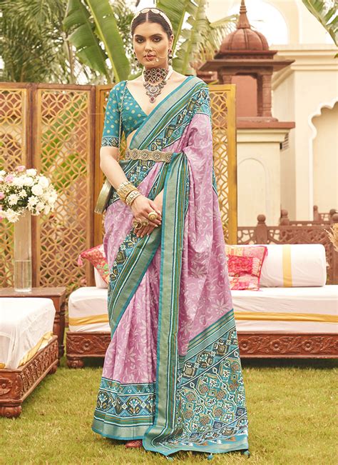 Tr Mehendi Patola Mercerized Sigma Silk Wholesale Sarees 12 Pieces