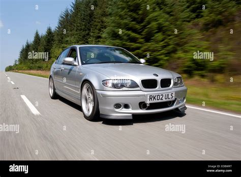 2002 E46 335d Bmw Serie 3 Berlina Diesel Modificado Con Ruedas De Alpina Y Accesorios Fotografía