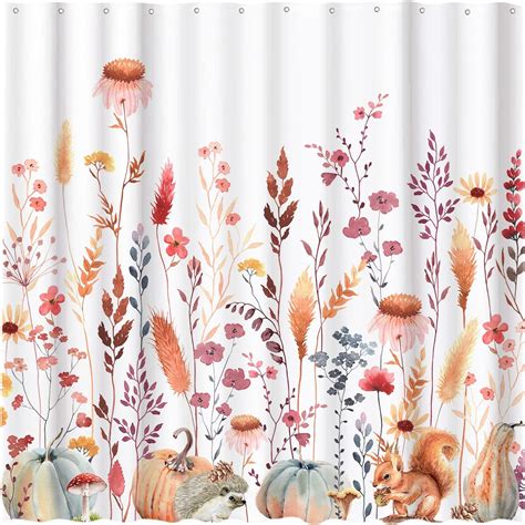 Amazon Funnytree Autumn Window Curtain Fall Pumpkins Thanksgiving