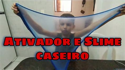 Como Fazer Slime Caseiro E Ativador F Cil Jhonatan Radical Youtube