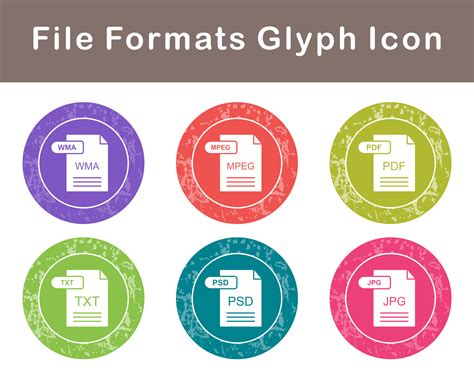 File Formats Vector Icon Set 20644758 Vector Art at Vecteezy