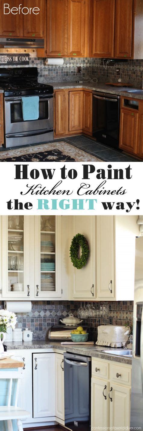 How To Paint Kitchen Cabinets The Right Way From Confessions Of A Serial Do It Yourselfer