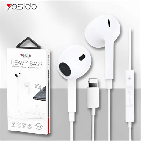 Audífonos Earpods Yesido 3ra Generación Con Lightning Para Iphone Ipad Apple Plazavea