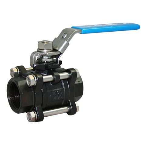 Carbon Steel Ball Valve Screwed Bspp Piece Body