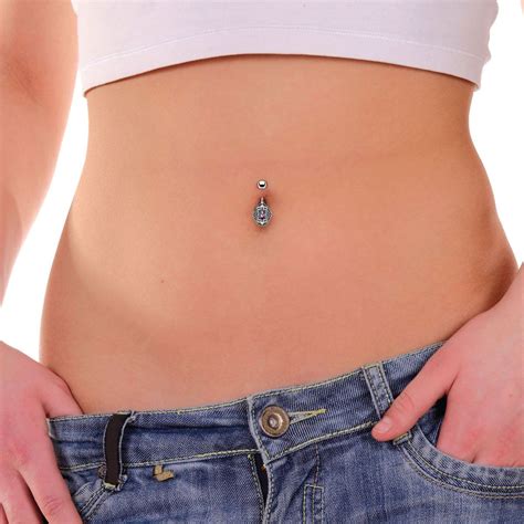 Attractive Surgical Steel Body Piercing Jewelry Navel Belly Ring Button Bar Body Jewelry Body