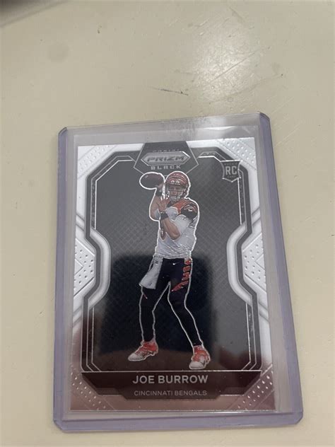 Panini Chronicles Prizm Black Silver Pb Joe Burrow Rc Ebay