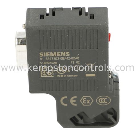 Siemens 6es7972 0ba42 0xa0 Simatic Dp Connection Plug For Profibus Up