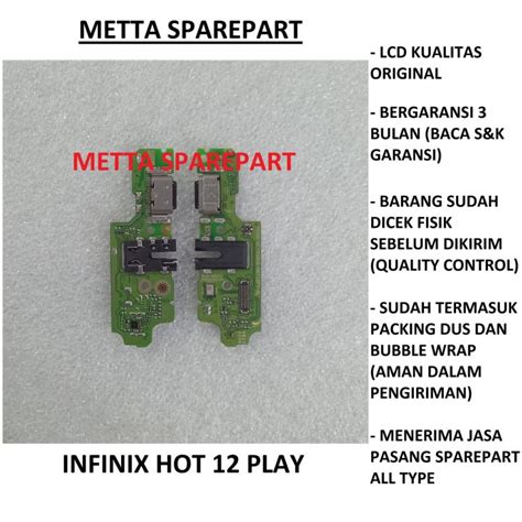 Original OEM Konektor Charger Mic Lubang Handsfree Infinix Hot Play Lazada Indonesia